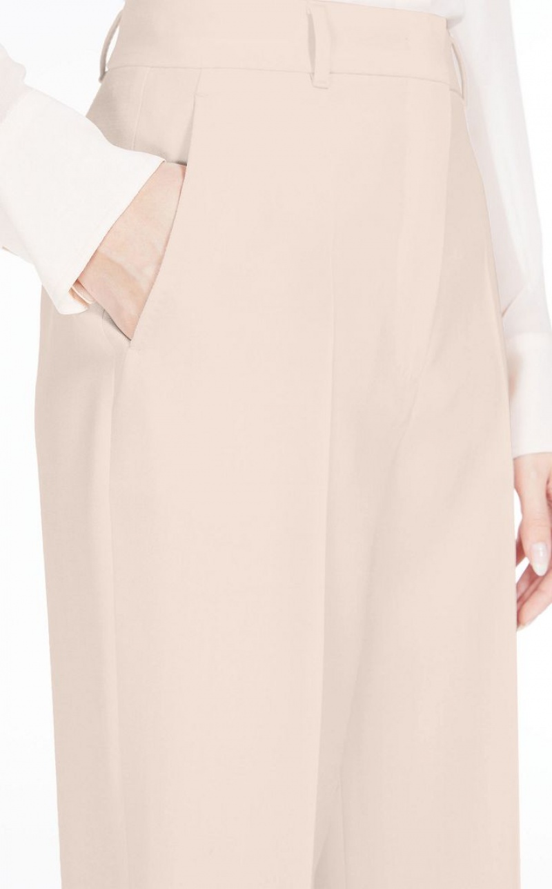 Suit Max Mara Long Wool Crepe Luz Rosa | MMR593526