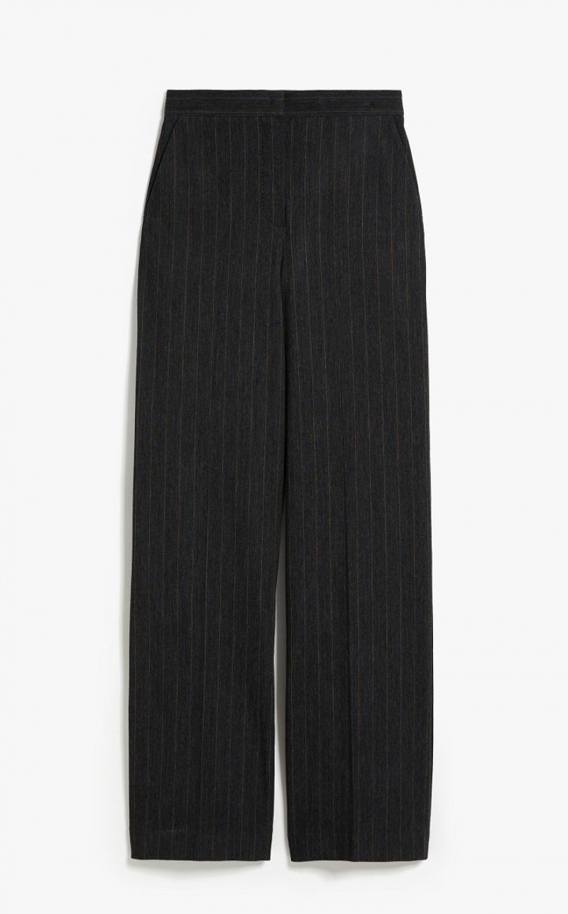 Suit Max Mara Pinstriped Jersey Cinzentas Escuro | MMR593511