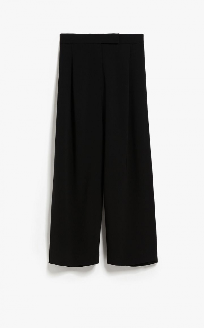 Suit Max Mara Wide-leg Cady Pretas | MMR593523