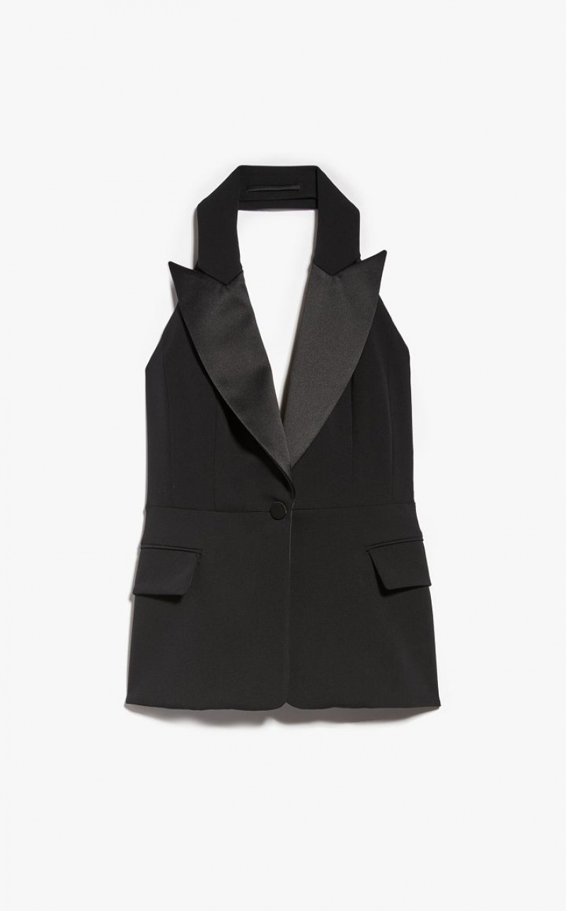 Suit Max Mara Wool Tuxedo Waistcoat Pretas | MMR593486