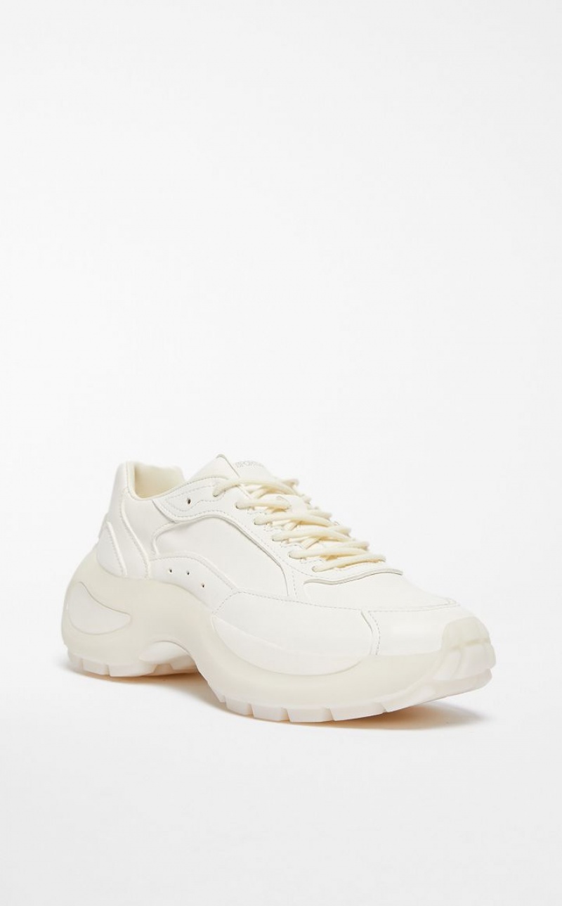 Tenis Max Mara Chunky-sole Leather Branco | MMR594208