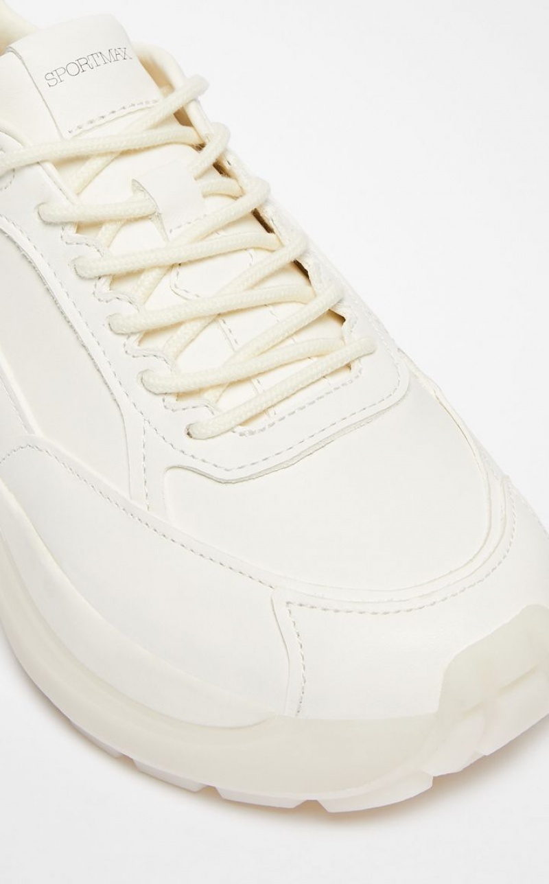 Tenis Max Mara Chunky-sole Leather Branco | MMR594208