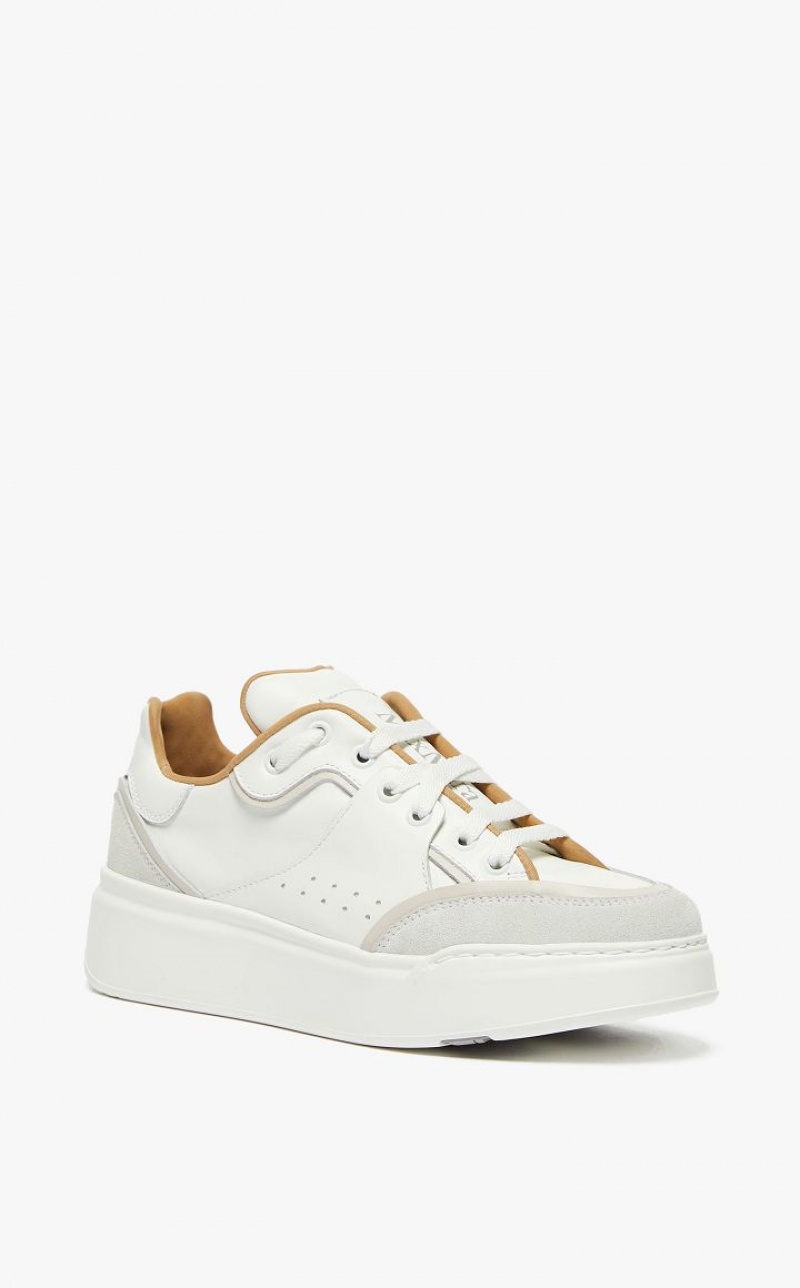 Tenis Max Mara Leather Branco | MMR594210