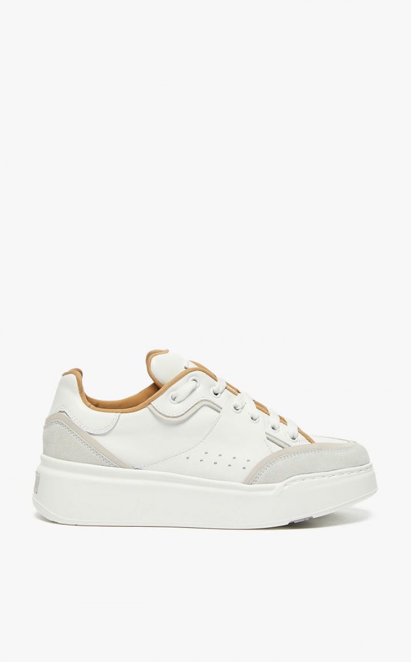 Tenis Max Mara Leather Branco | MMR594210