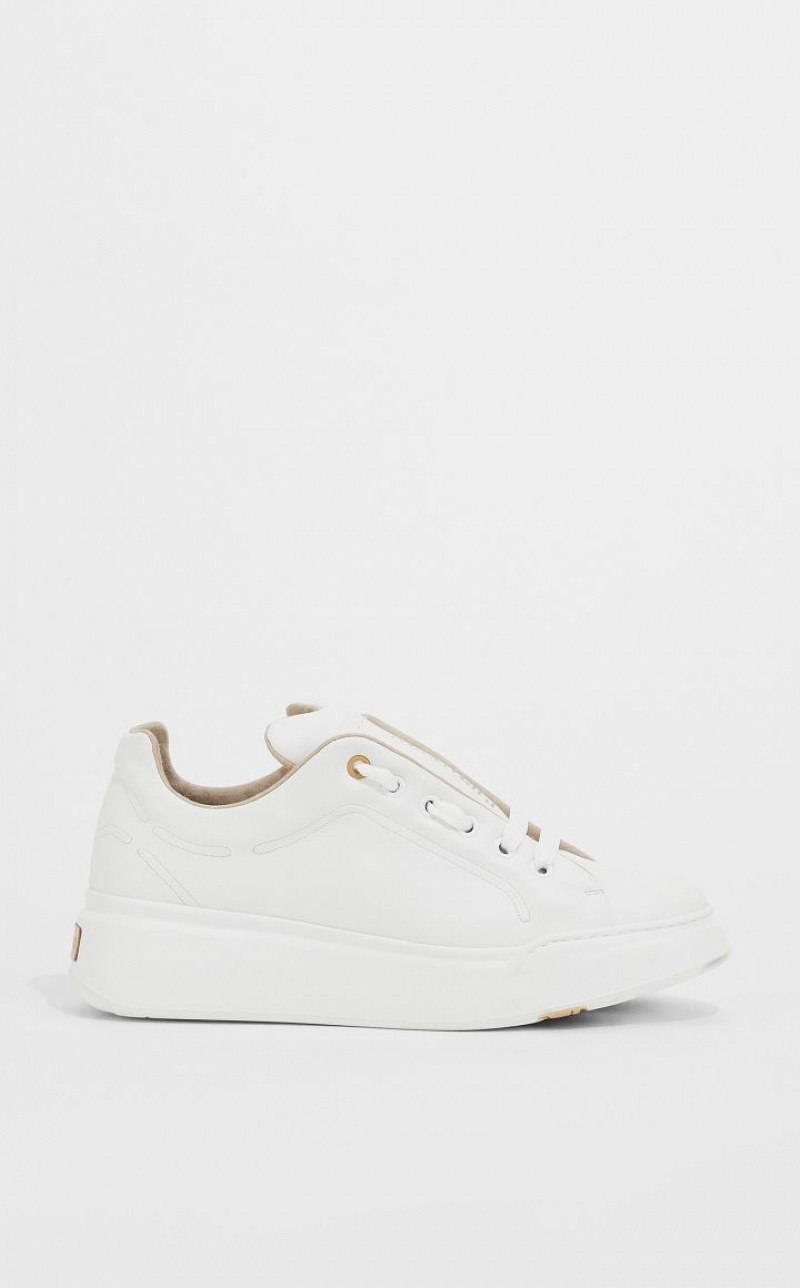 Tenis Max Mara Leather Branco | MMR594216