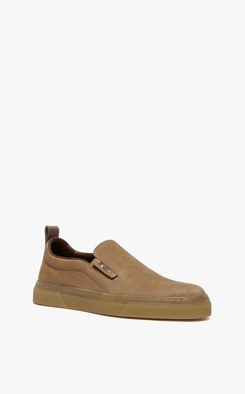 Tenis Max Mara Suede Slip-ons Mostarda | MMR594214