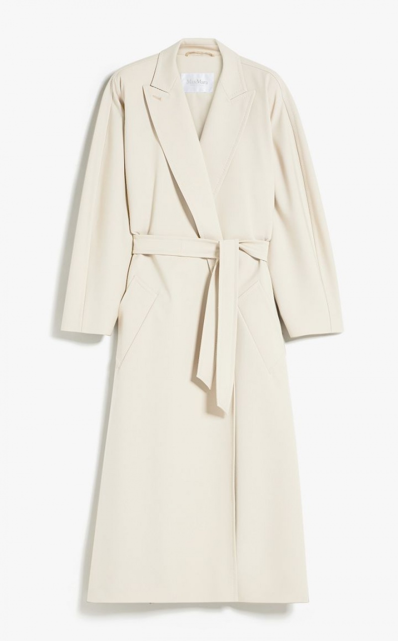 Trench Max Mara Duster In Gabardine Wool Marrom | MMR593946