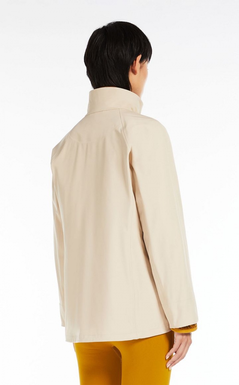 Trench Max Mara Technical Fabric Branco | MMR593942