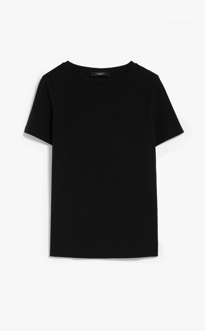 T-shirt Max Mara Basic Jersey Pretas | MMR593667