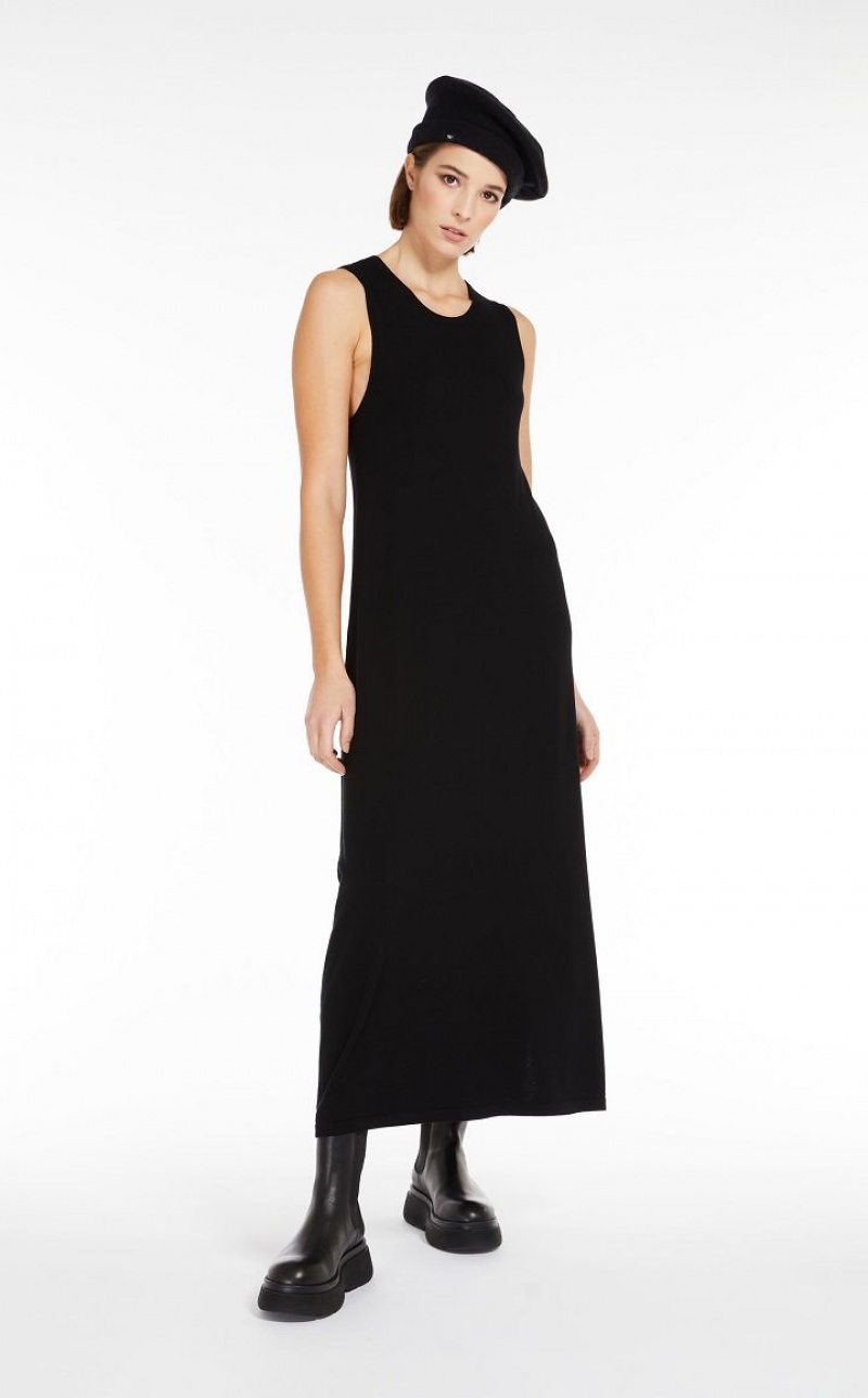 Vestidos Max Mara A-line Knitted Pretas | MMR593293