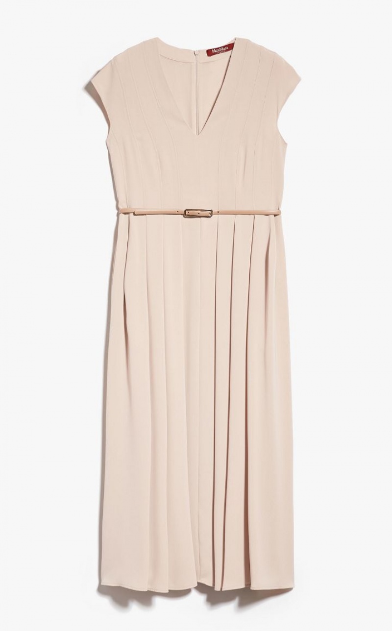 Vestidos Max Mara Cady Belted Bege | MMR593342