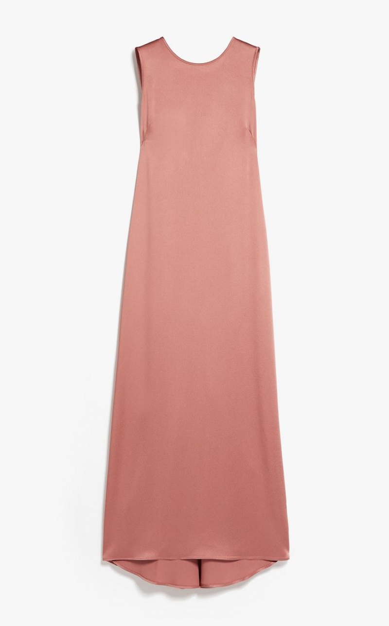 Vestidos Max Mara Crepe Envers Satin Rosa | MMR593337