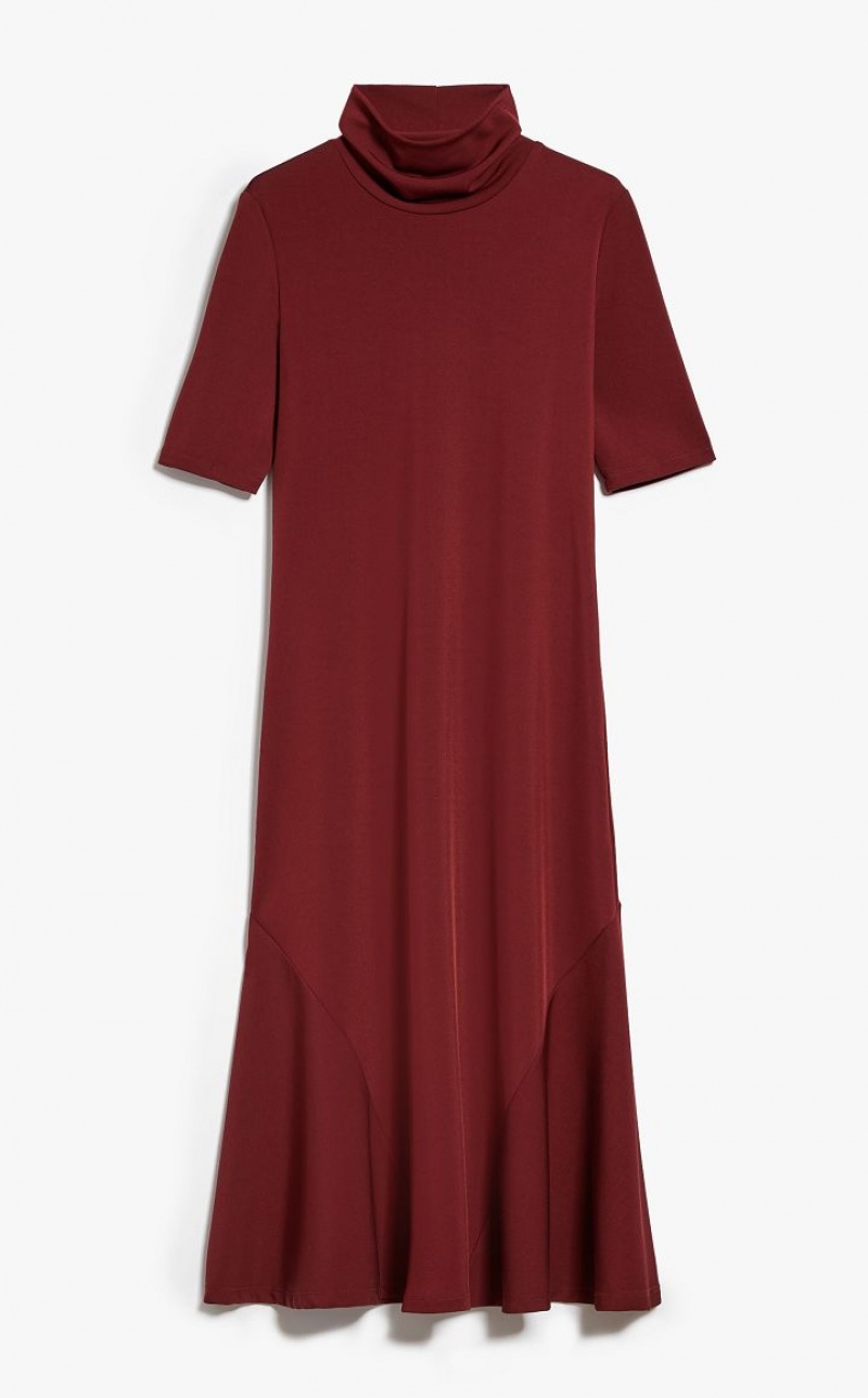 Vestidos Max Mara Flowing Jersey Vermelhas Escuro | MMR593309