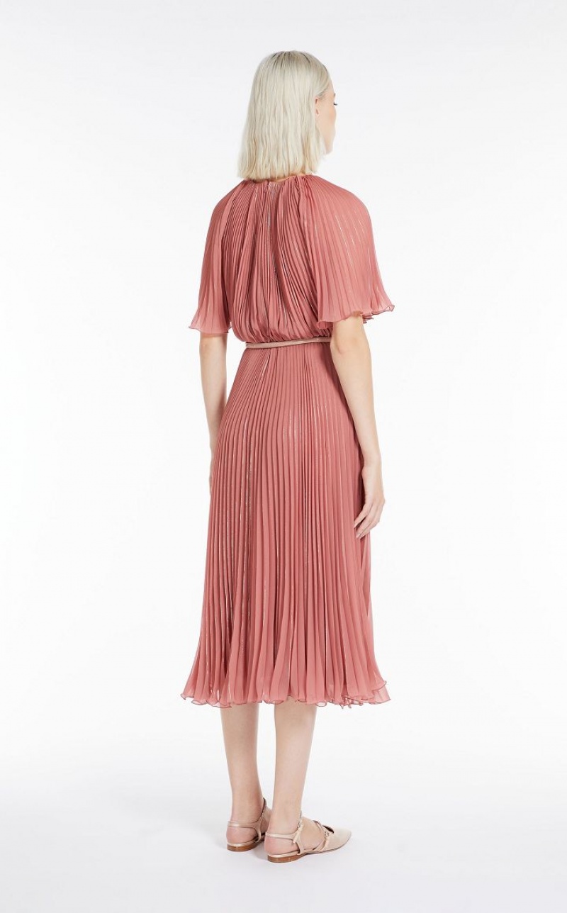 Vestidos Max Mara Sable Georgette Rosa | MMR593353