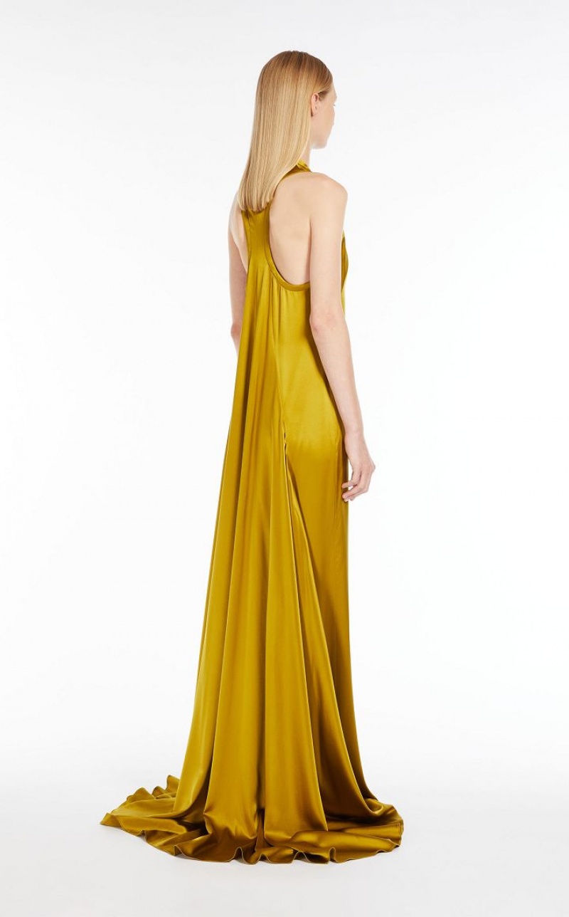 Vestidos Max Mara Silk Slip Luz Verdes | MMR593306