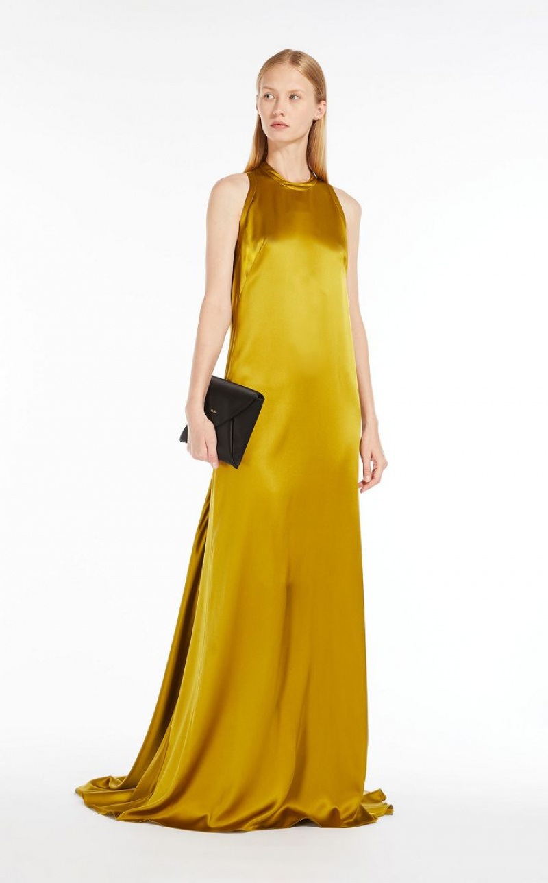 Vestidos Max Mara Silk Slip Luz Verdes | MMR593306