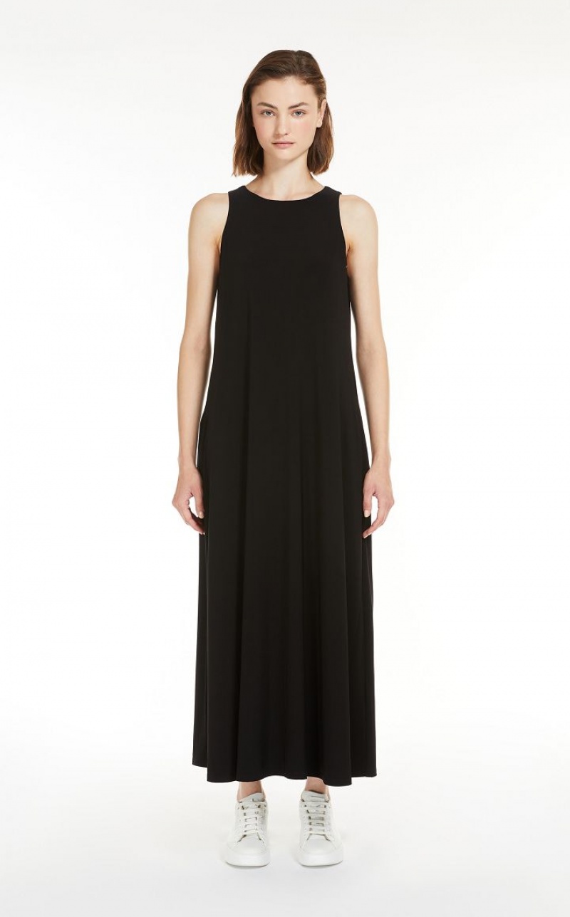 Vestidos Max Mara Stretch Jersey A-line Pretas | MMR593398