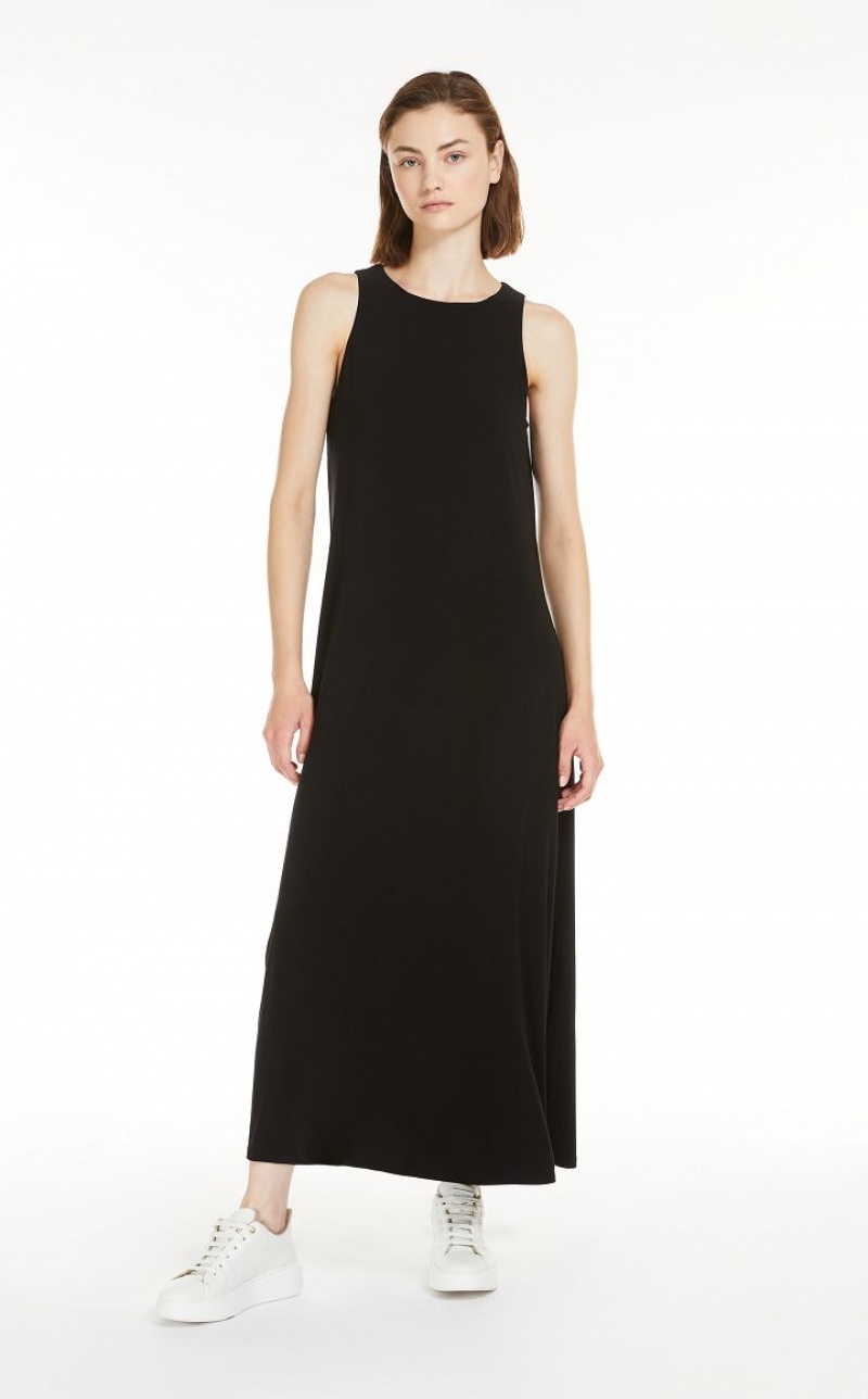 Vestidos Max Mara Stretch Jersey A-line Pretas | MMR593398