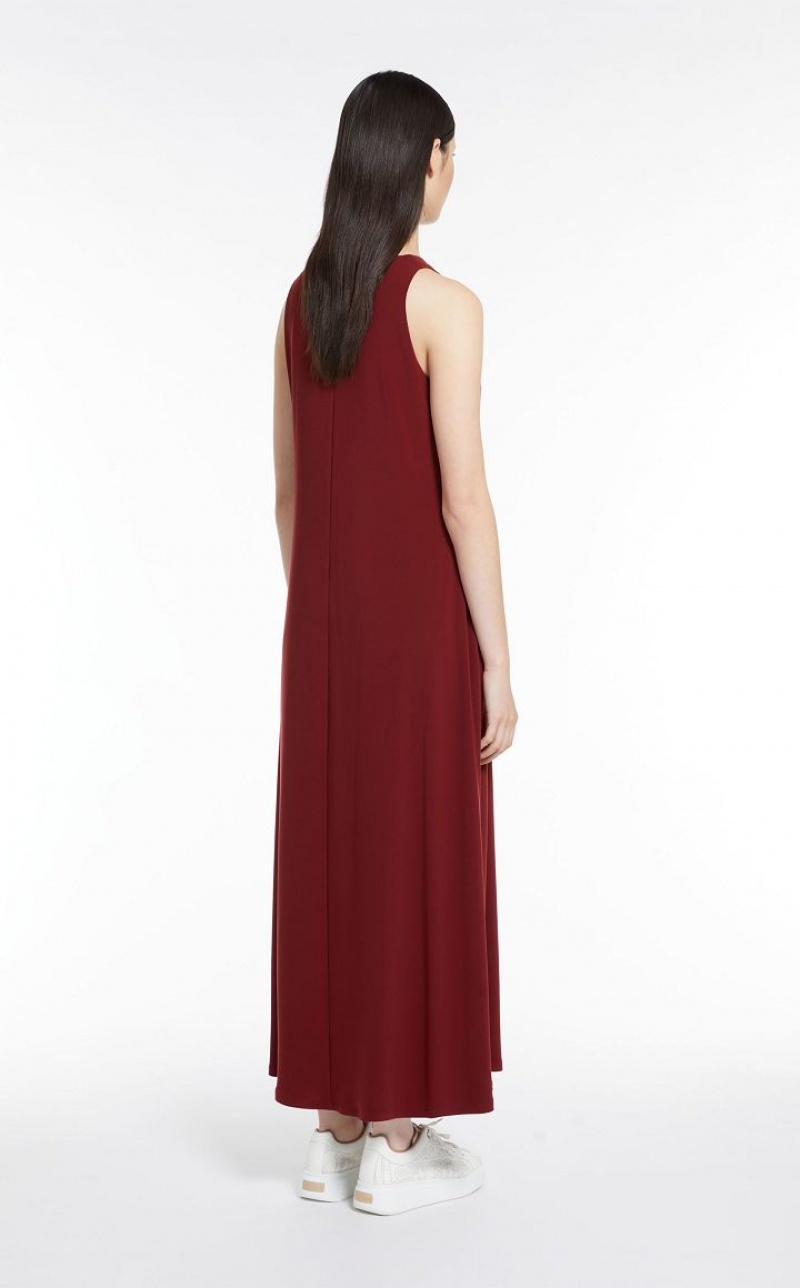 Vestidos Max Mara Stretch Jersey A-line Vermelhas Escuro | MMR593396