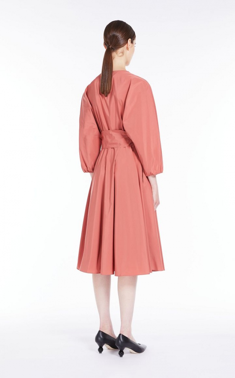 Vestidos Max Mara Taffeta Wrap Rosa | MMR593364