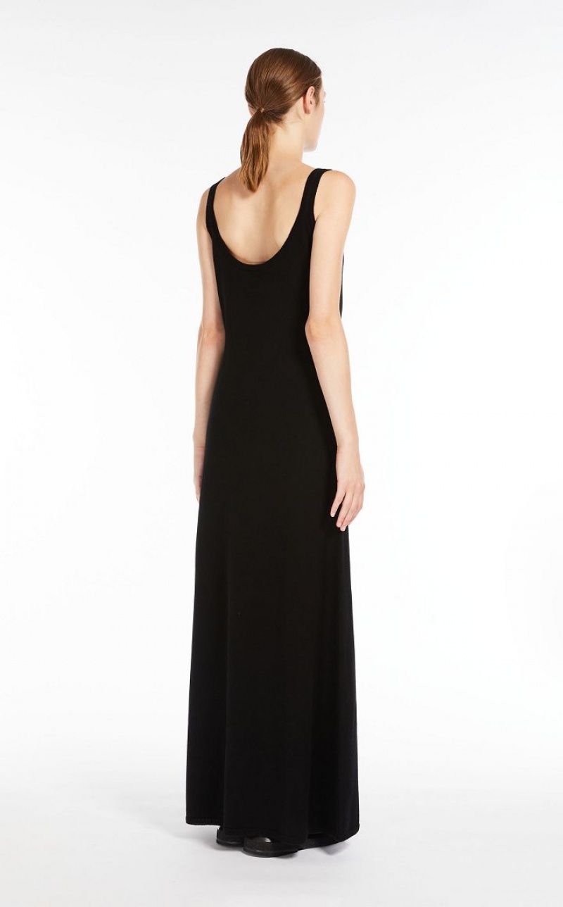 Vestidos Max Mara Wool And Cashmere Slip Pretas | MMR593297