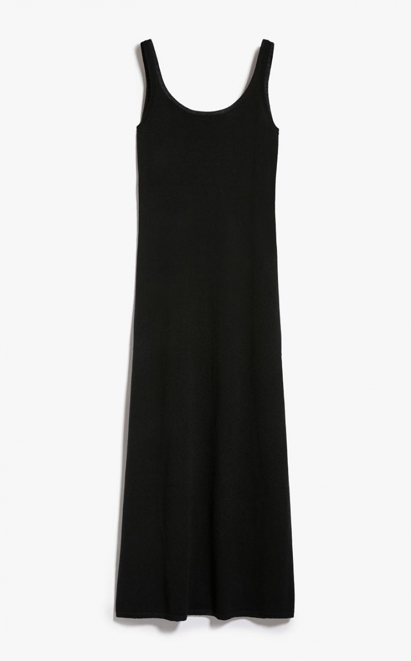 Vestidos Max Mara Wool And Cashmere Slip Pretas | MMR593297