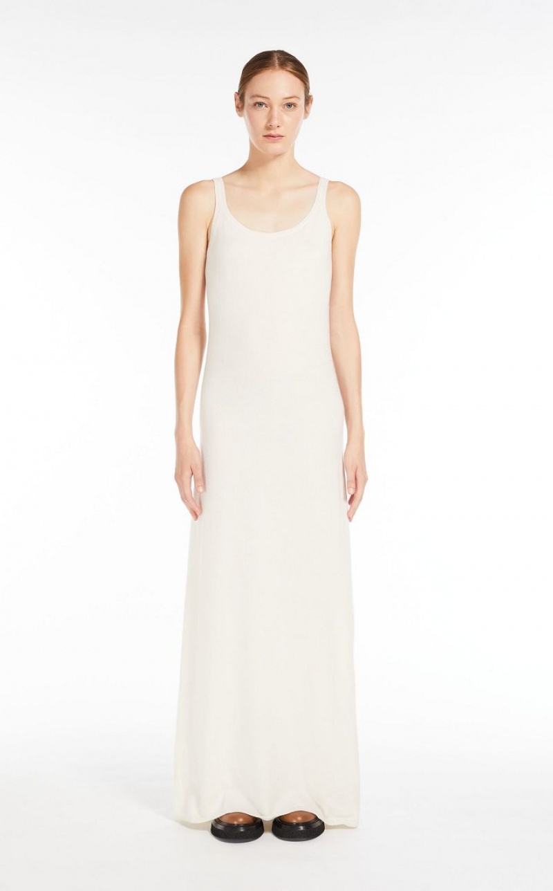 Vestidos Max Mara Wool And Cashmere Slip Branco | MMR593305