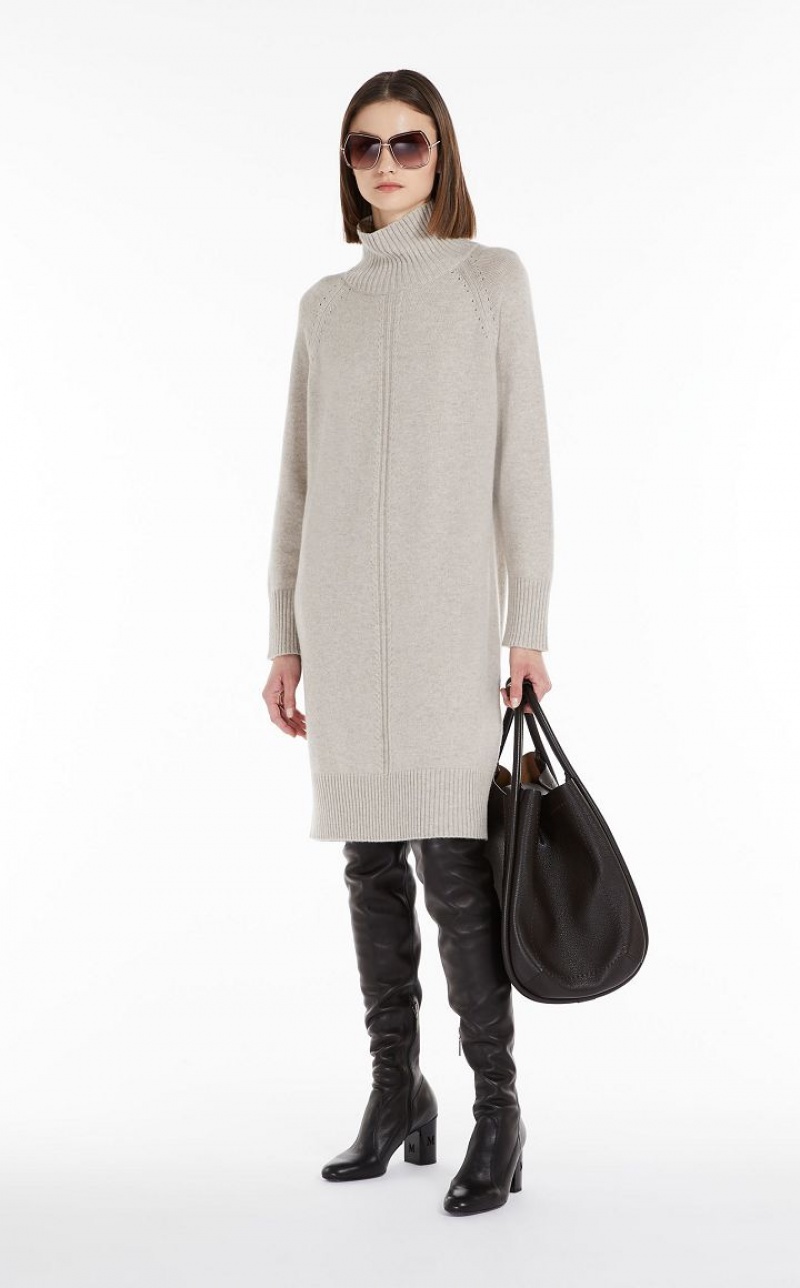 Vestidos Max Mara Wool And Cashmere Yarn Bege | MMR593298