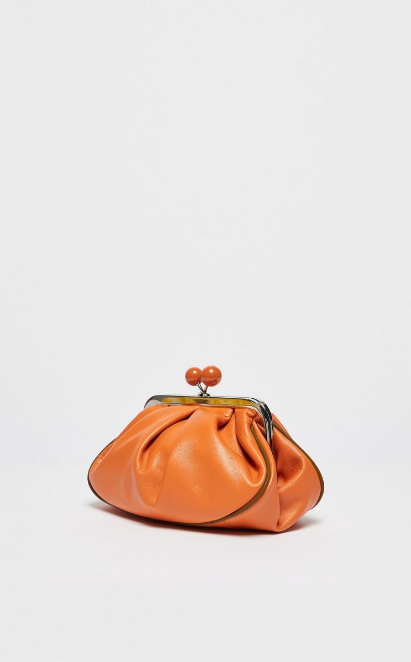 Weekend Bag Max Mara Nappa Leather Pasticcino Laranja | MMR594161