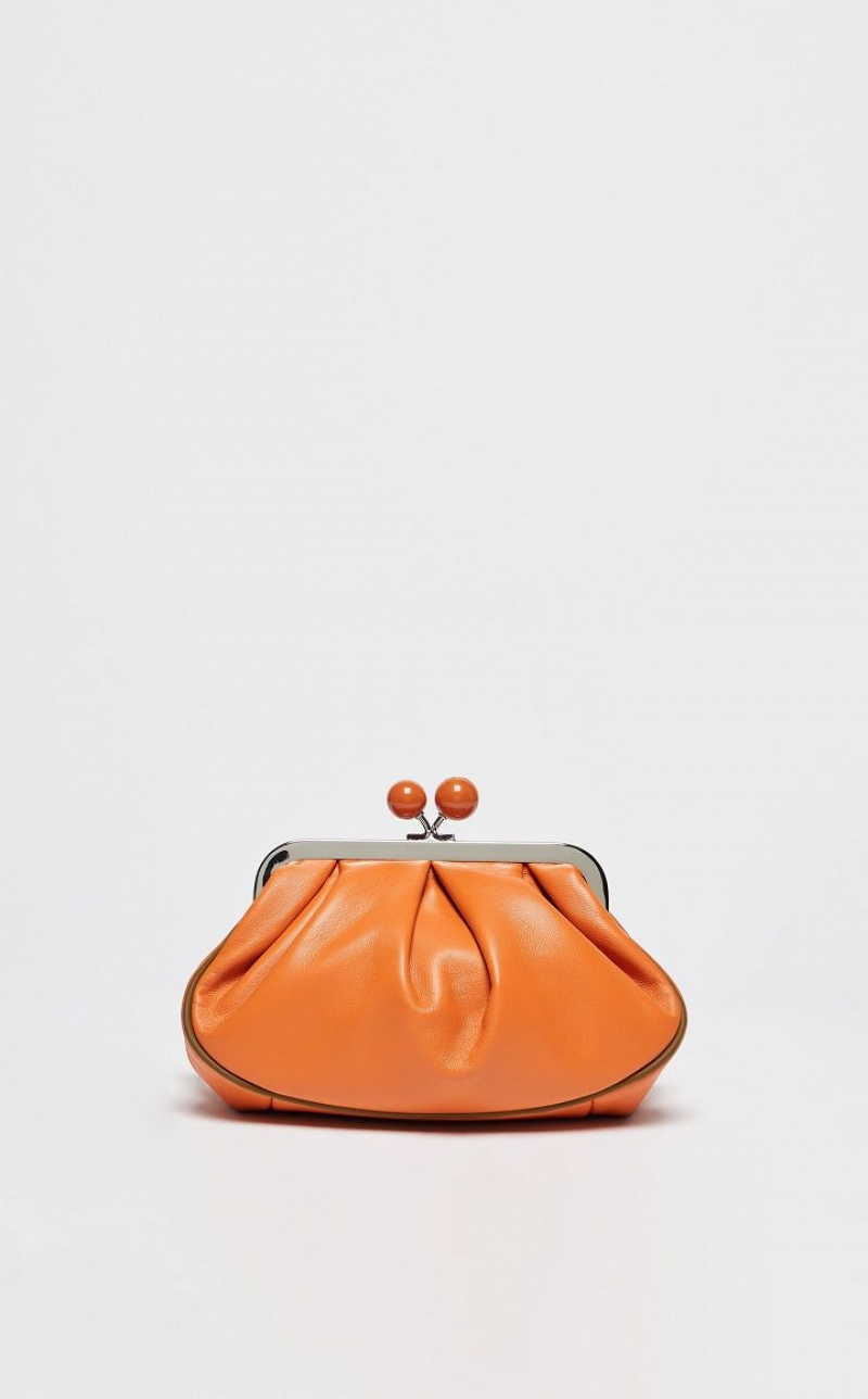 Weekend Bag Max Mara Nappa Leather Pasticcino Laranja | MMR594161