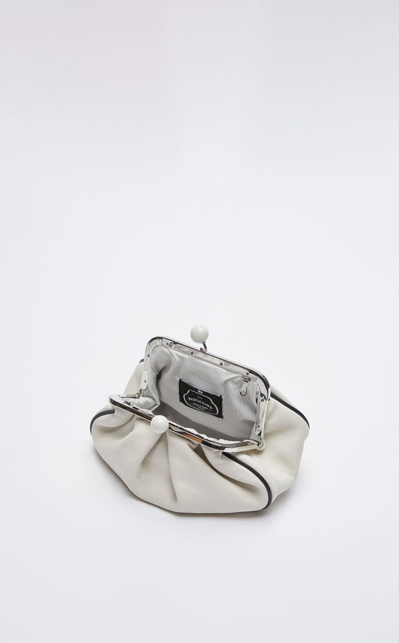 Weekend Bag Max Mara Nappa Leather Pasticcino Branco | MMR594162