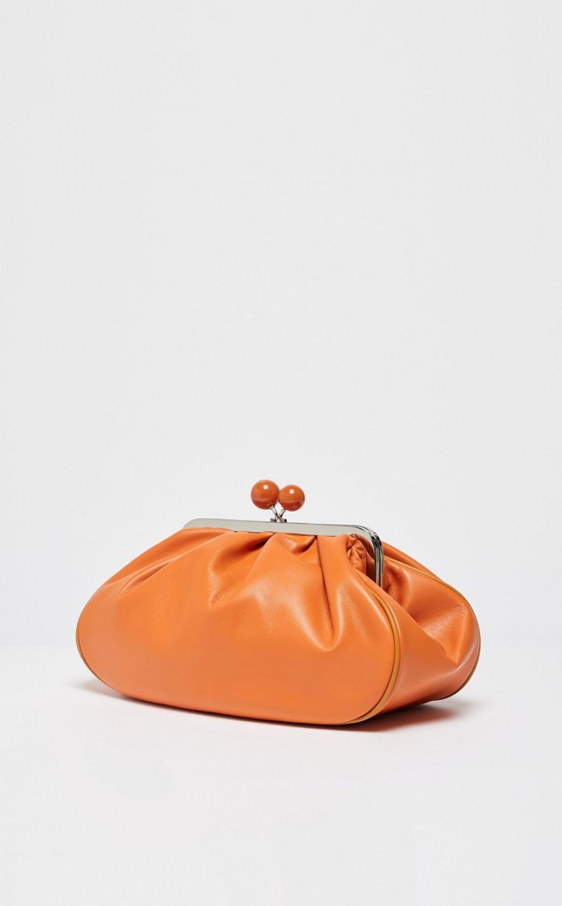 Weekend Bag Max Mara Nappa Leather Pasticcino Laranja | MMR594164