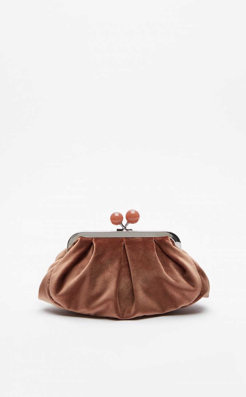 Weekend Bag Max Mara Velvet Pasticcino Marrom | MMR594158