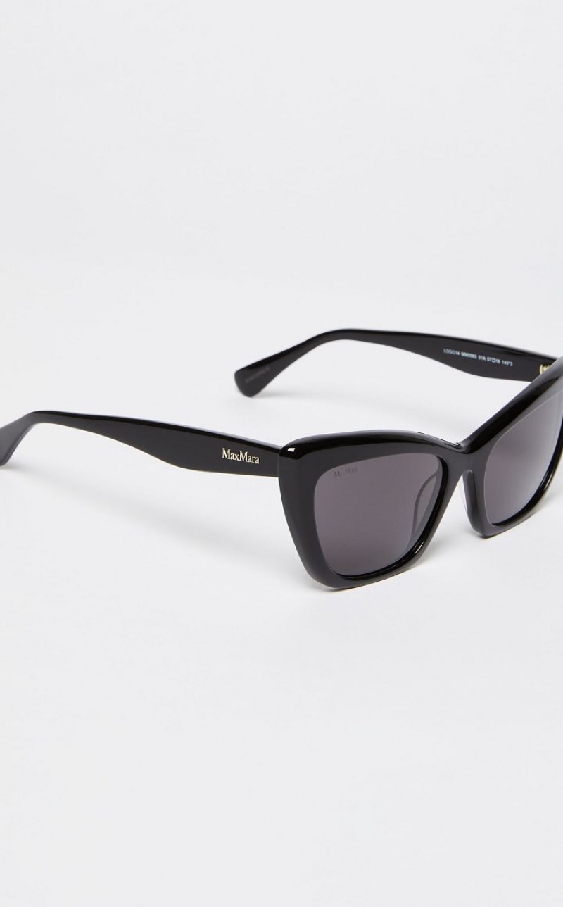 Óculos De Sol Max Mara Cat-eye Pretas | MMR594297