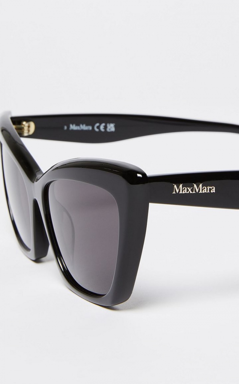 Óculos De Sol Max Mara Cat-eye Pretas | MMR594297