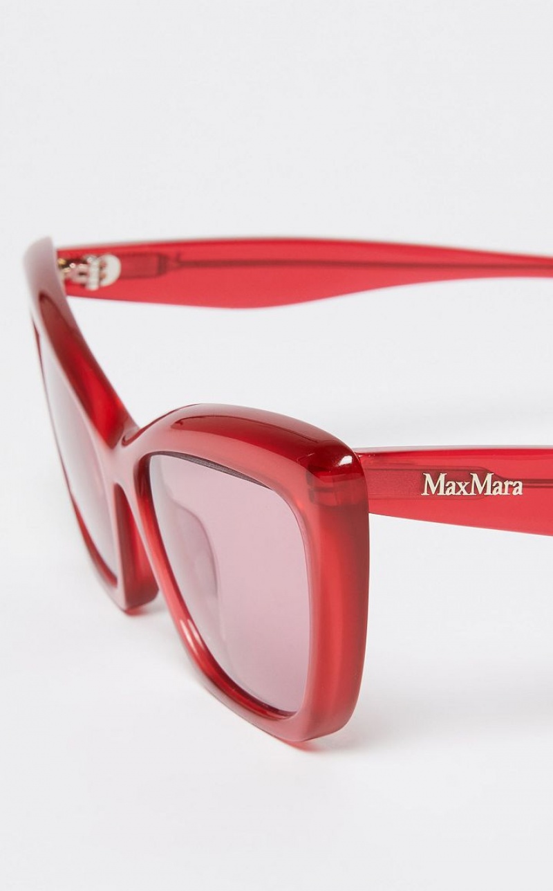 Óculos De Sol Max Mara Cat-eye Vermelhas | MMR594296