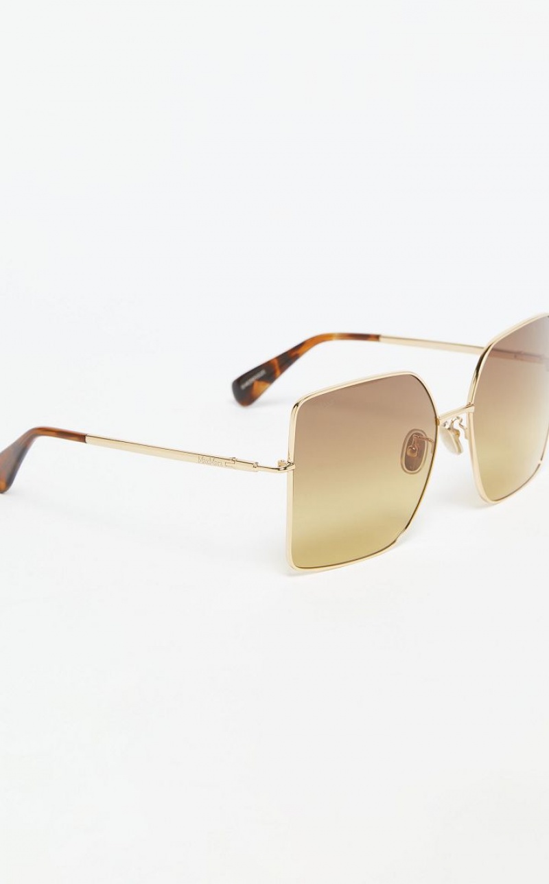 Óculos De Sol Max Mara Metal Marrom Laranja | MMR594287