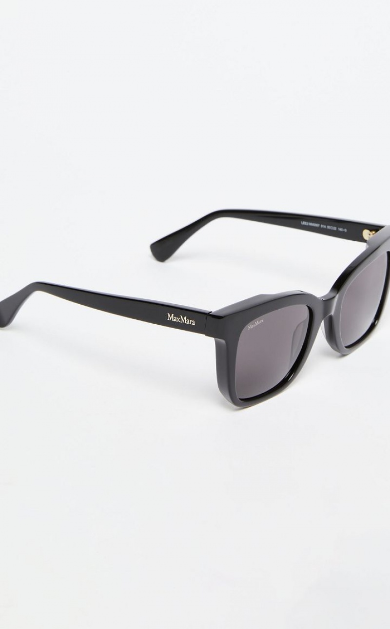 Óculos De Sol Max Mara Square Pretas | MMR594300